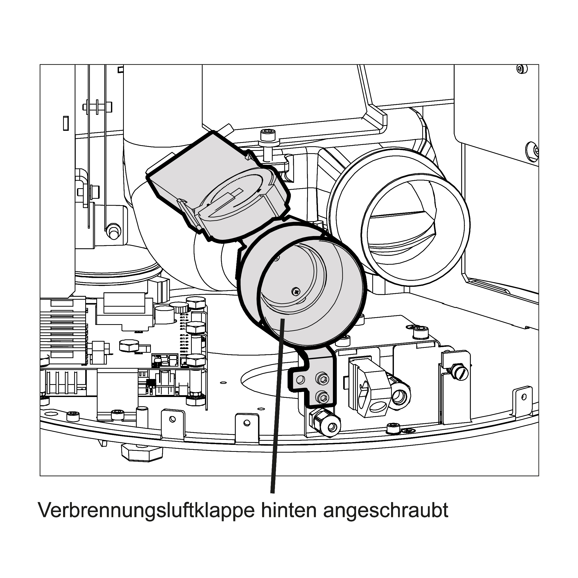 Olsberg Verbrennungsluftklappe für Olsberg Pelletöfen