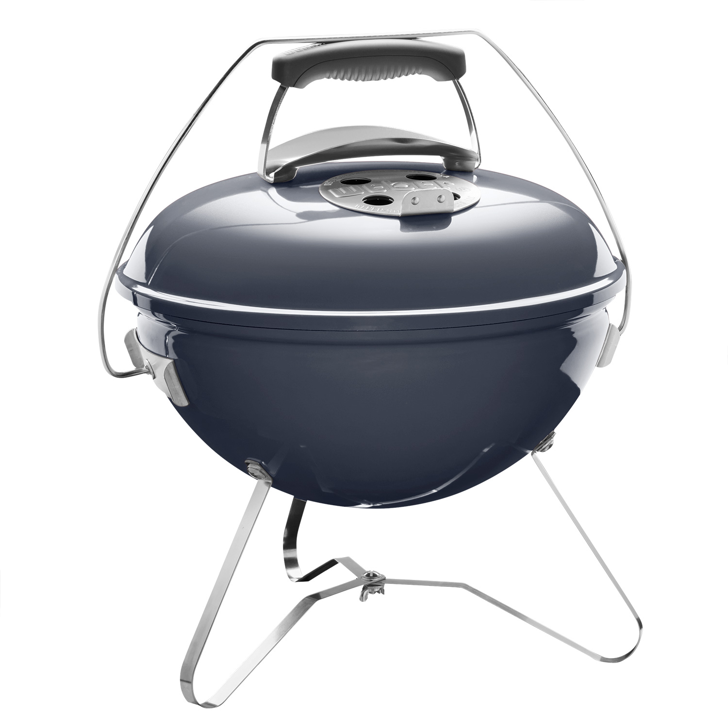 Weber Smokey Joe Premium Holzkohlegrill 37 cm Slate Blue