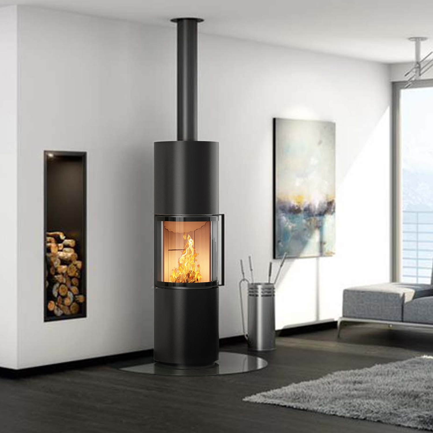 Spartherm Passo L Kaminofen Nero