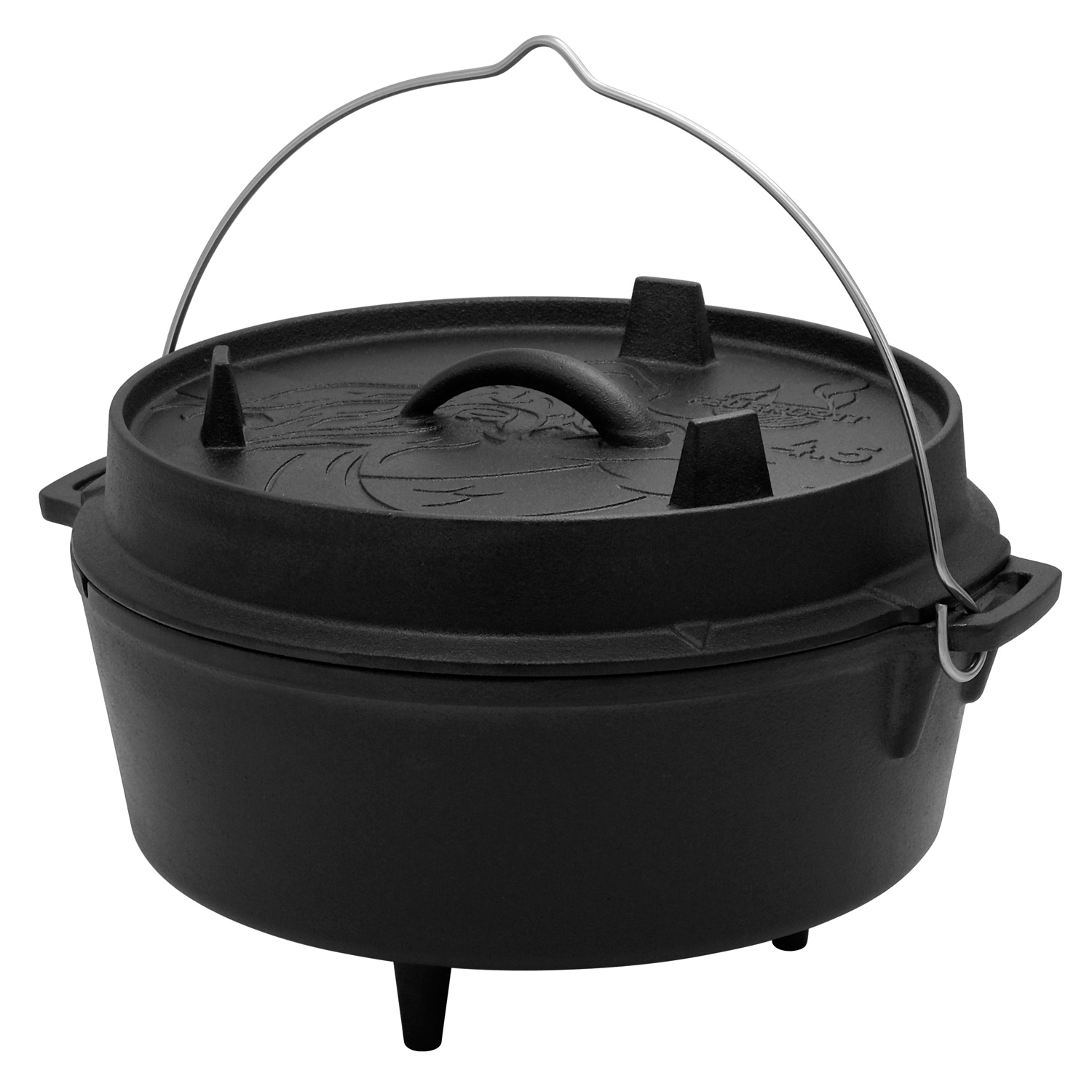 FEUERGOTT Dutch Oven 4,5 l mit Füßen