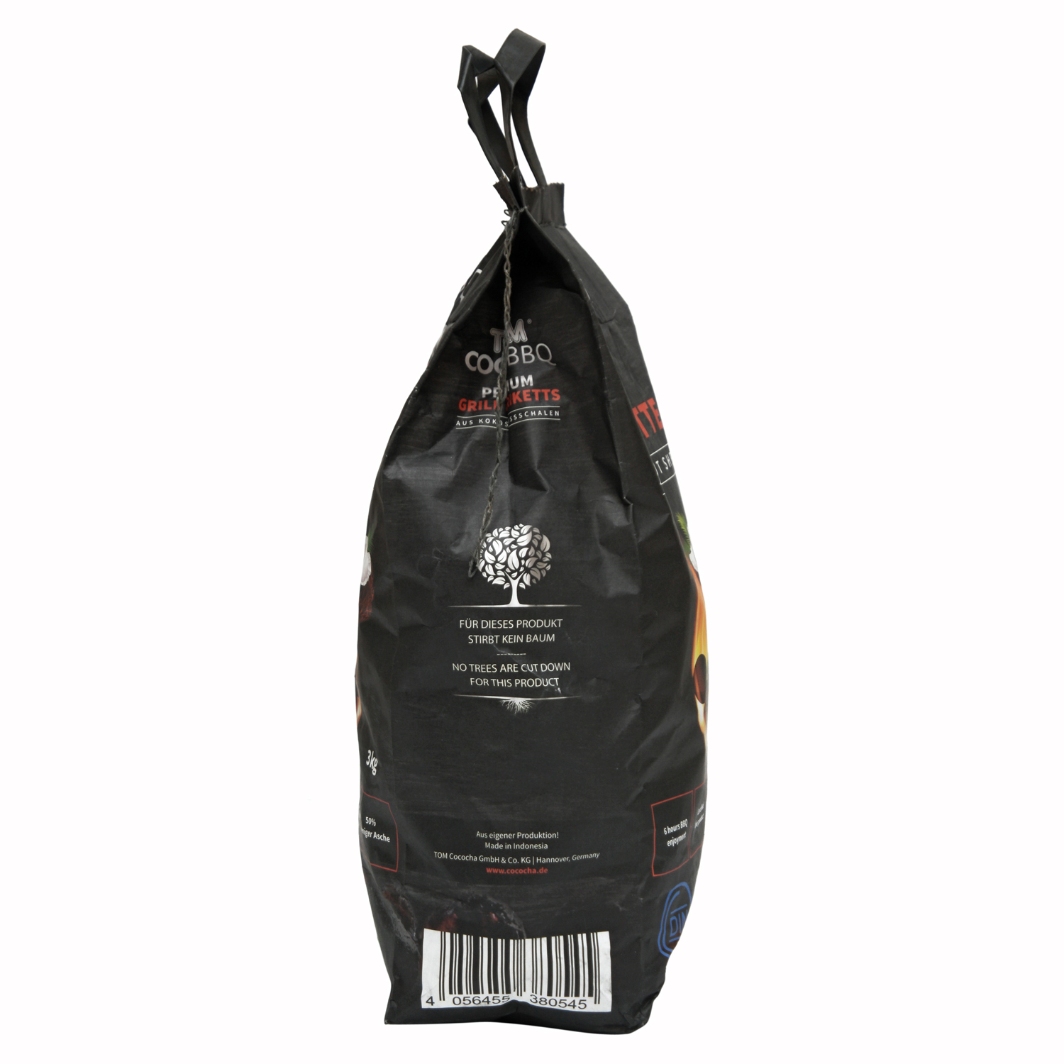 FEUERGOTT Anzündkamin Premium BIG XXL + TOM COCO Grill-Kokoskohlebriketts 2er-Pack (6 kg)