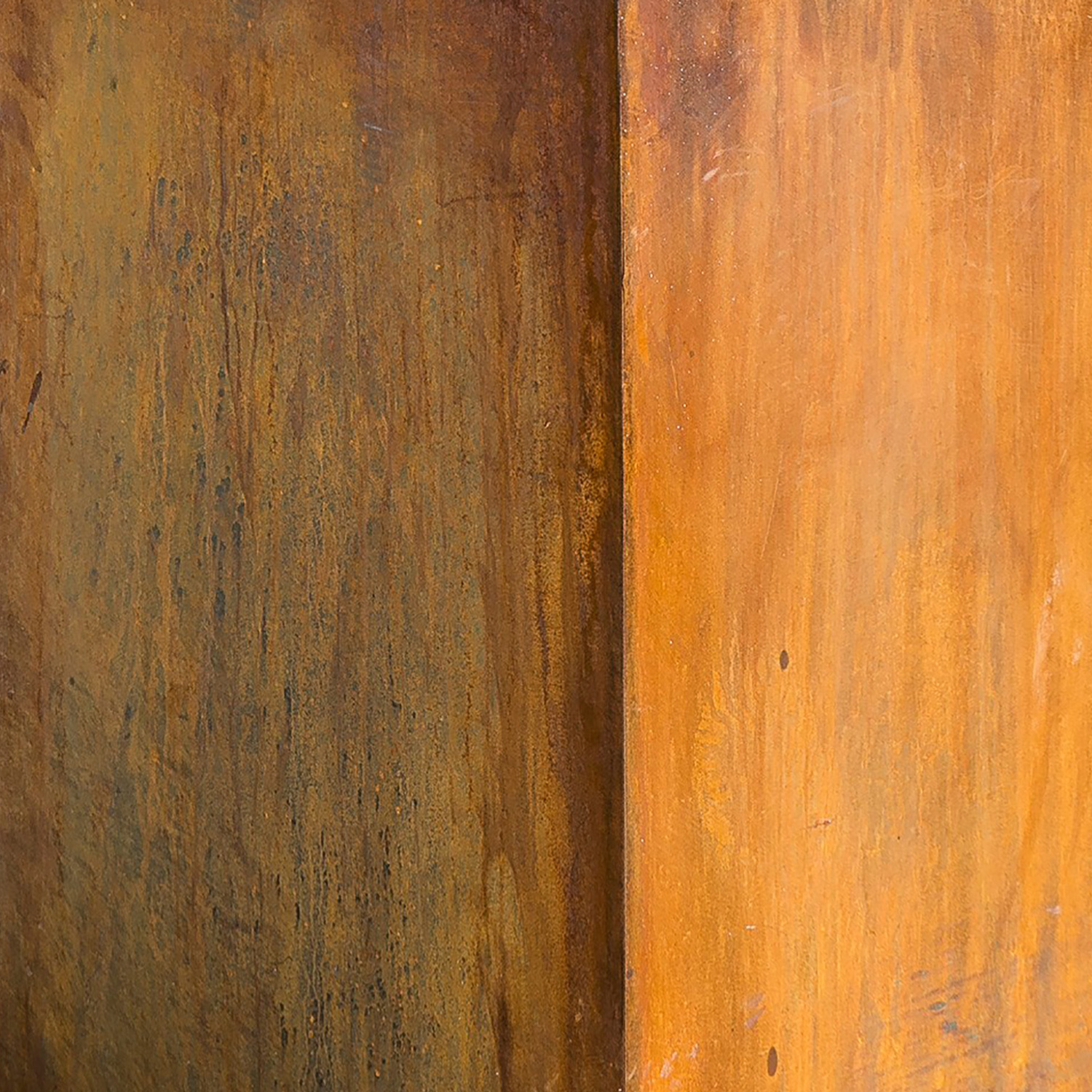 OFYR Sockel Corten 65 PRO mit Arbeitsplatte Teakholz