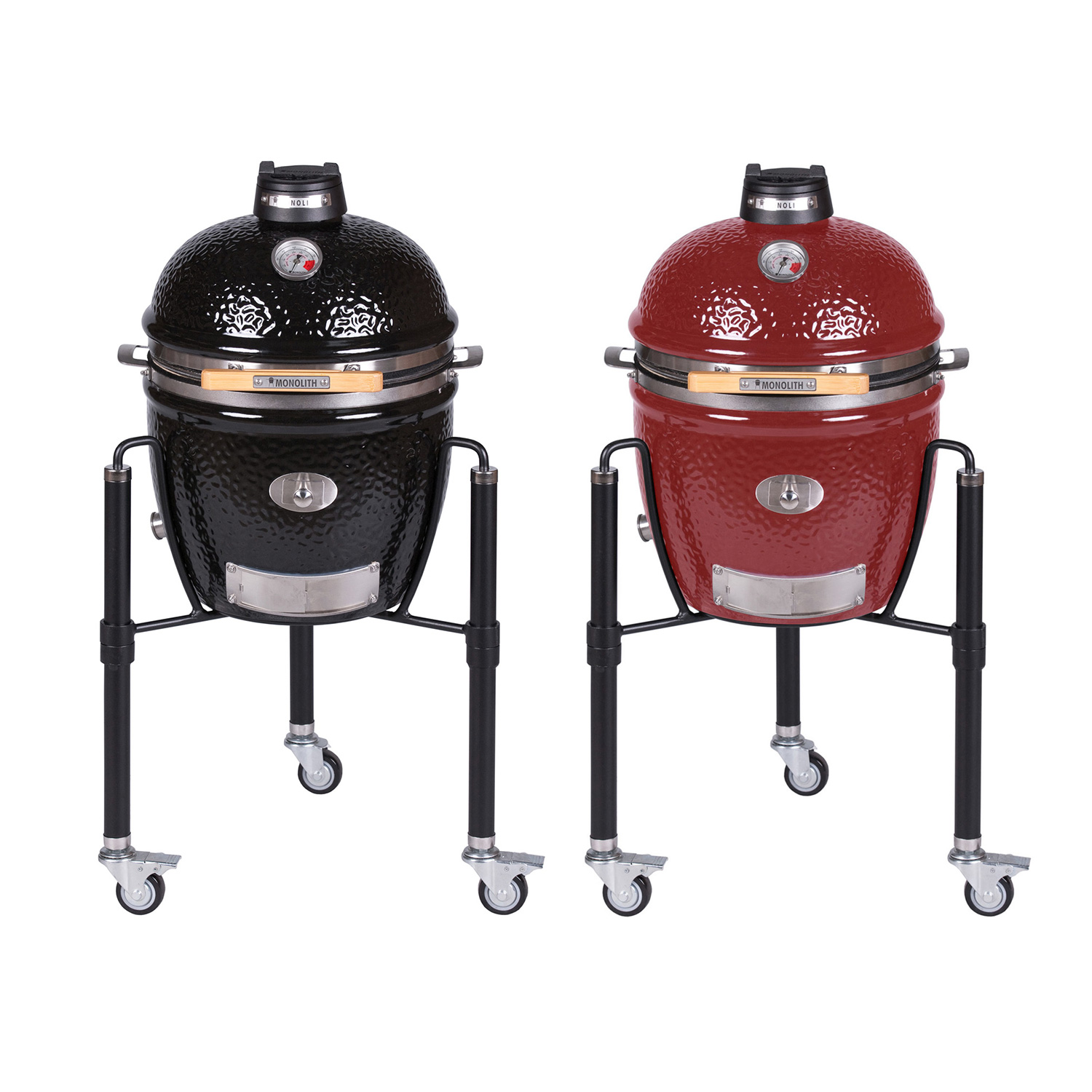 MONOLITH JUNIOR Keramikgrill PRO-Serie 2.0 Rot mit Gestell