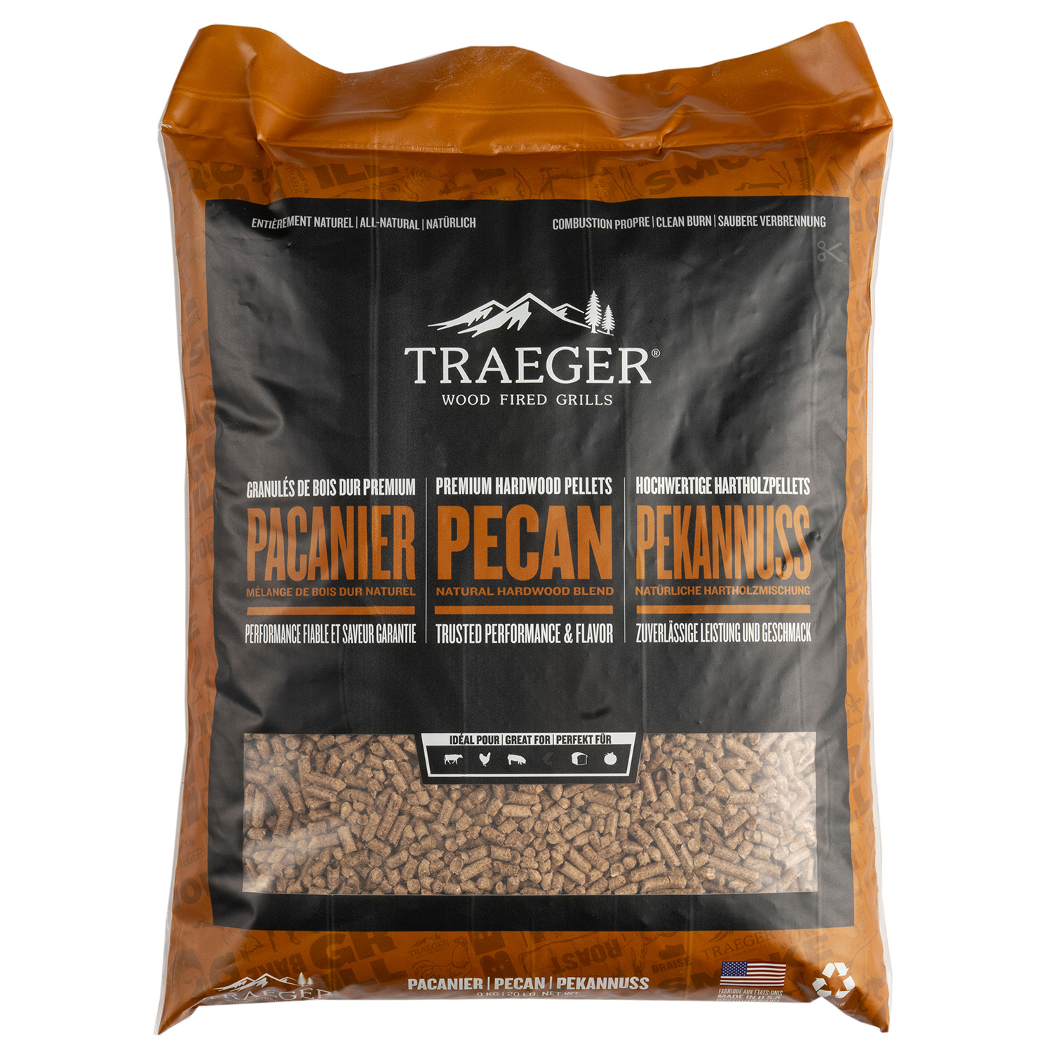 Traeger Smokey Pellets Pecan 9 kg