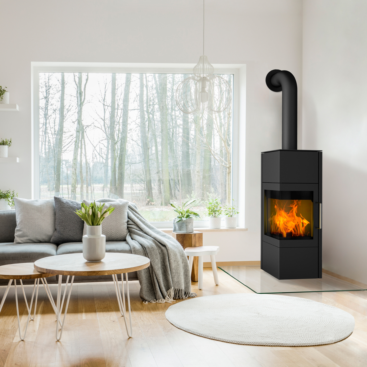 Fireplace Royal Kaminofen Stahl Schwarz