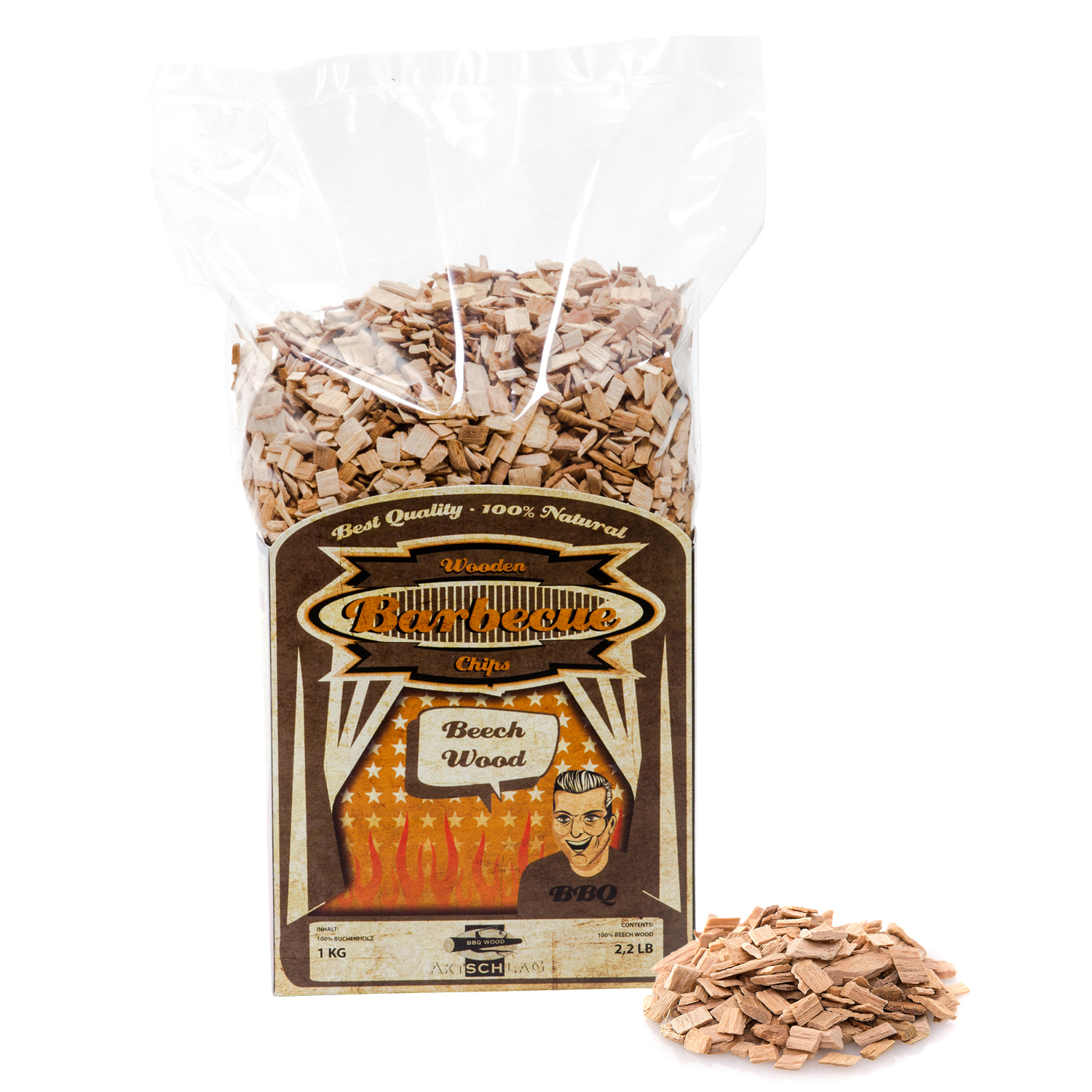 Axtschlag Wood Smoking Chips Buche 1 kg