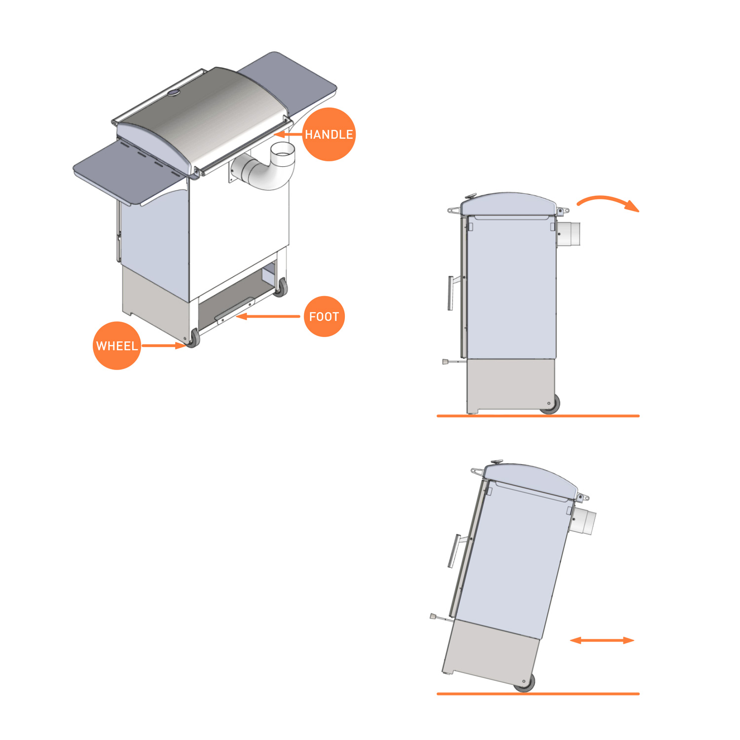 Hestia 300 Heat & Grill Outdoor-Kamin