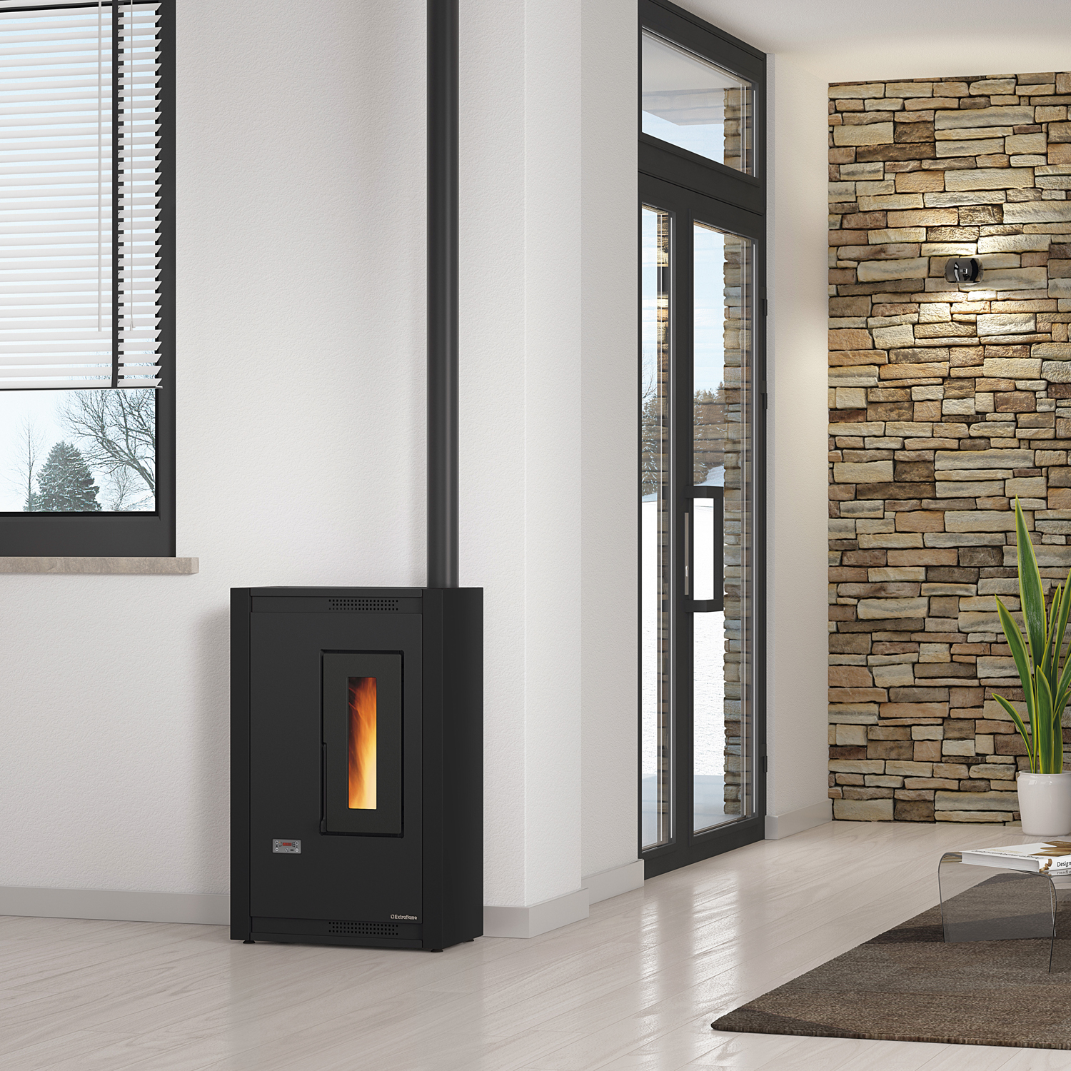 Extraflame Luisella 5.0 Pelletofen Nero