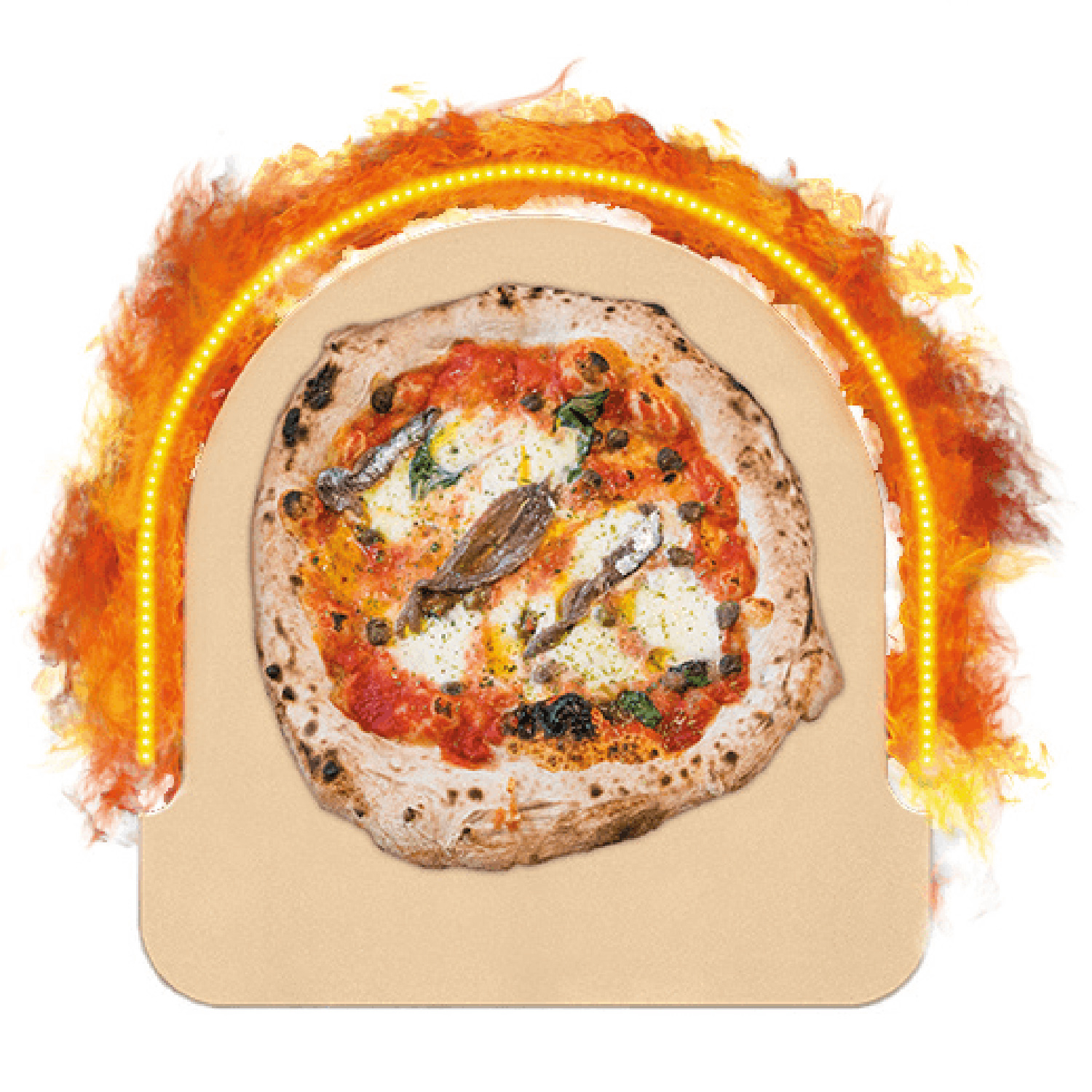 Witt Etna Fermo Gas-Pizzaofen 1 Brenner Orange