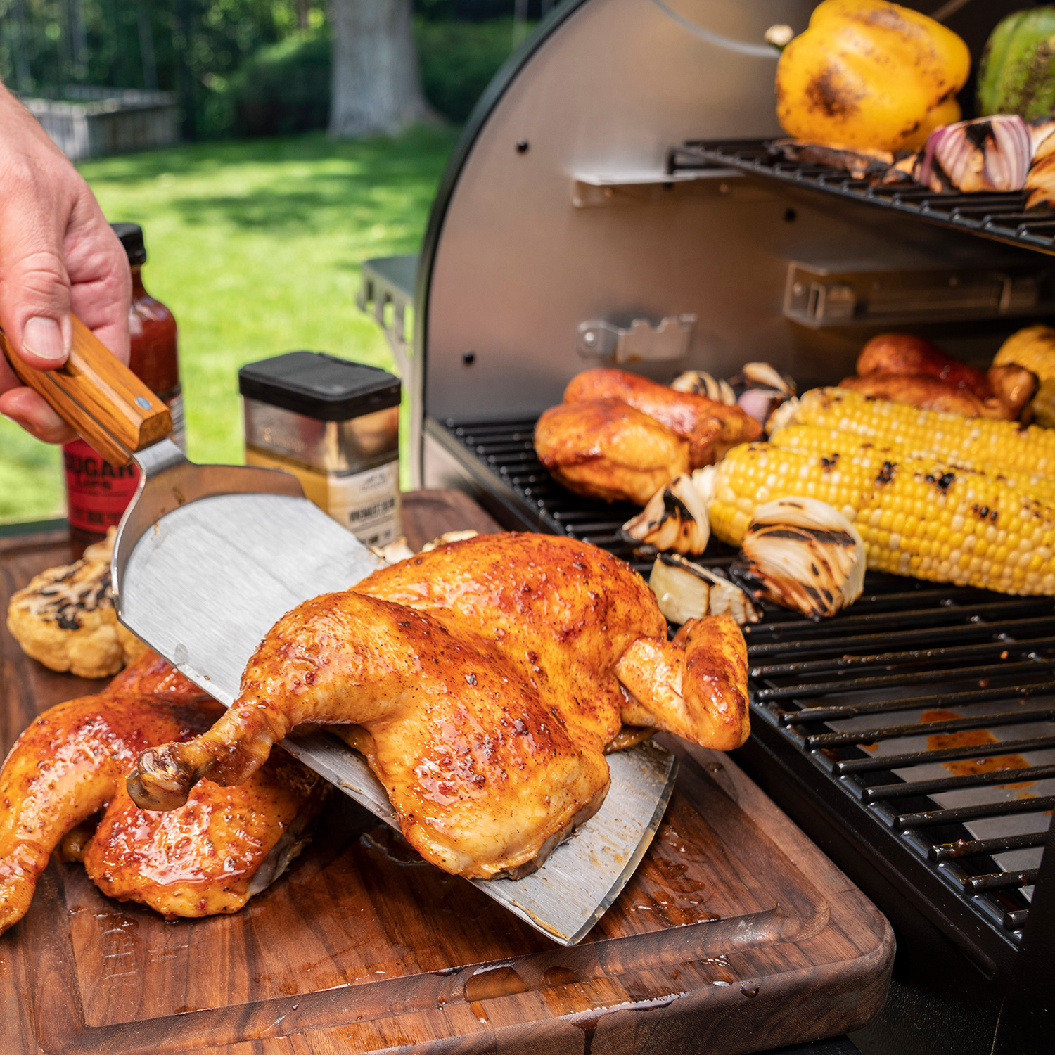 Traeger Extragroßer Fleisch- und Fischwender rechteckig