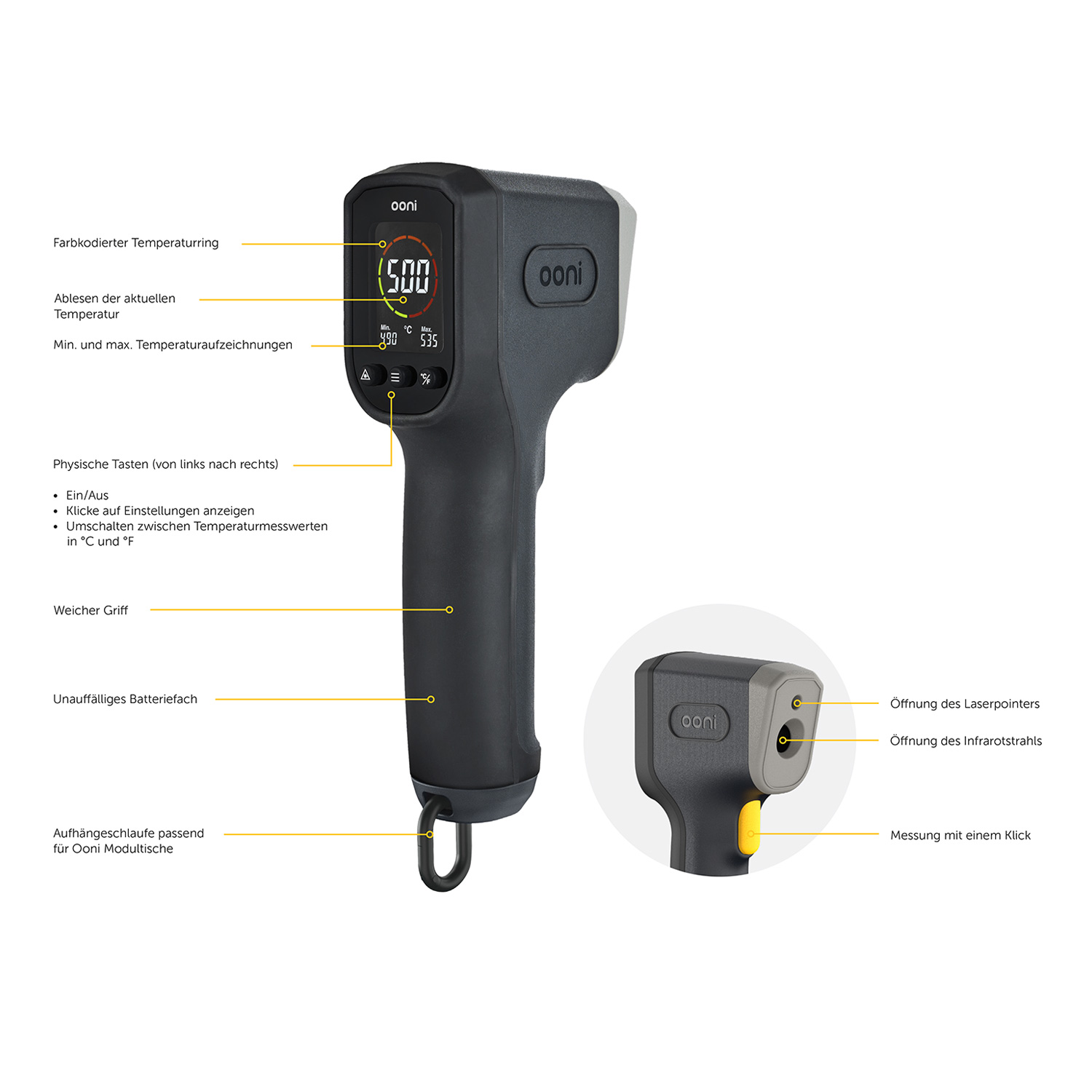 Ooni Digitales Infrarot-Thermometer