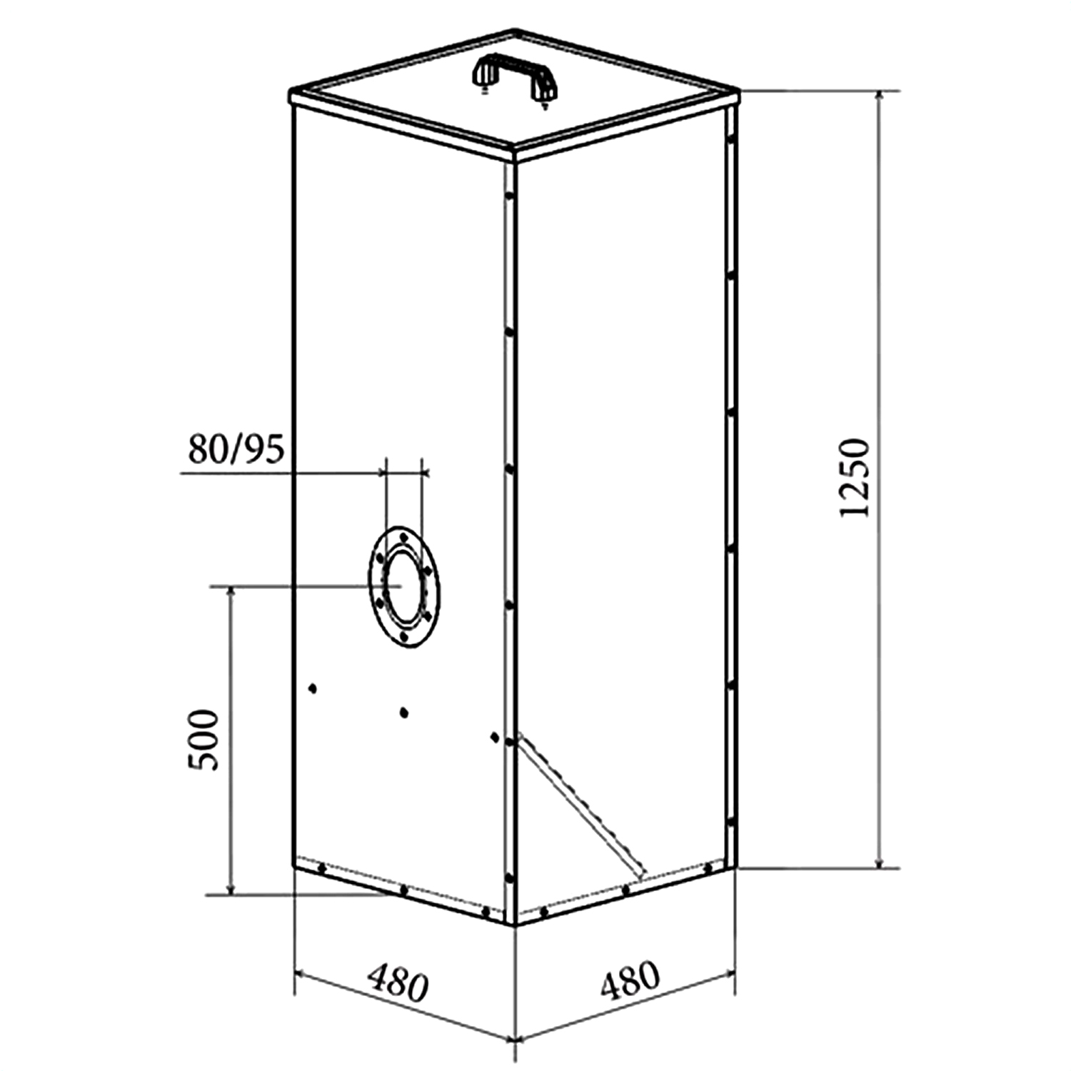 ATMOS Pelletbehälter 250 Liter