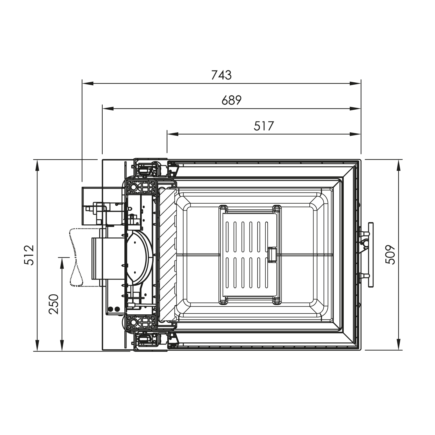 Spartherm Arte U-50h-4S Kamineinsatz RRA Ø 250 mm