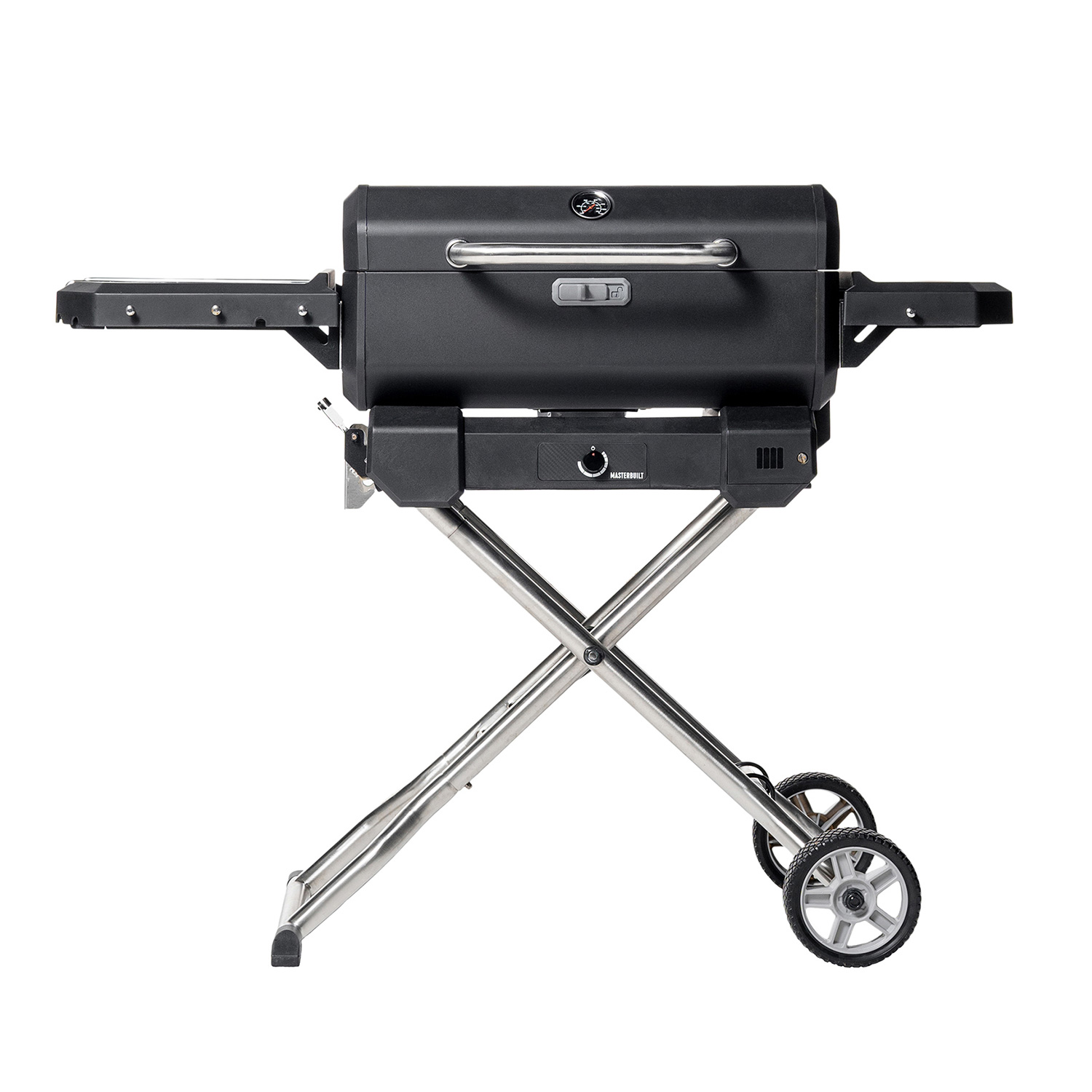 Masterbuilt Tragbarer Holzkohlegrill und Smoker mit Wagen