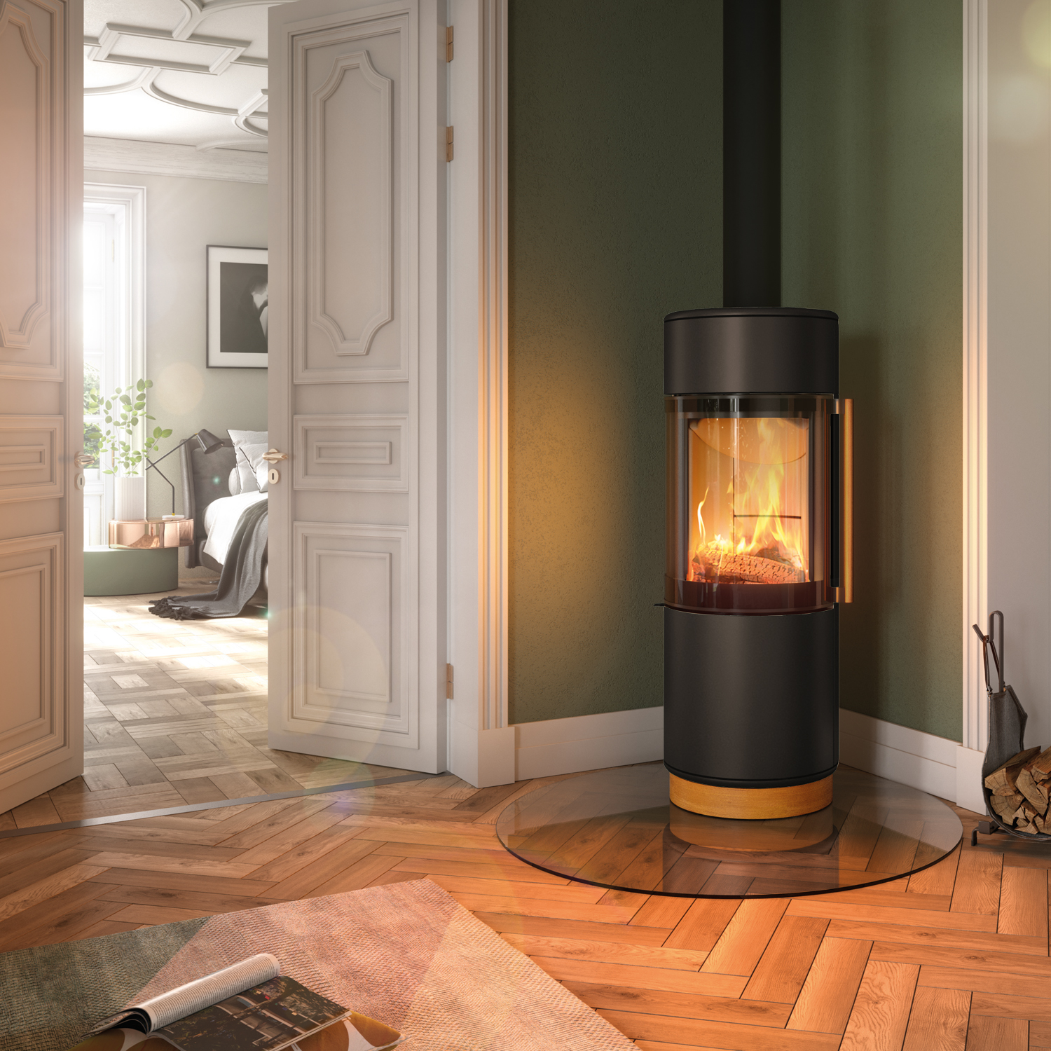 Spartherm Passo XS style Kaminofen Nero